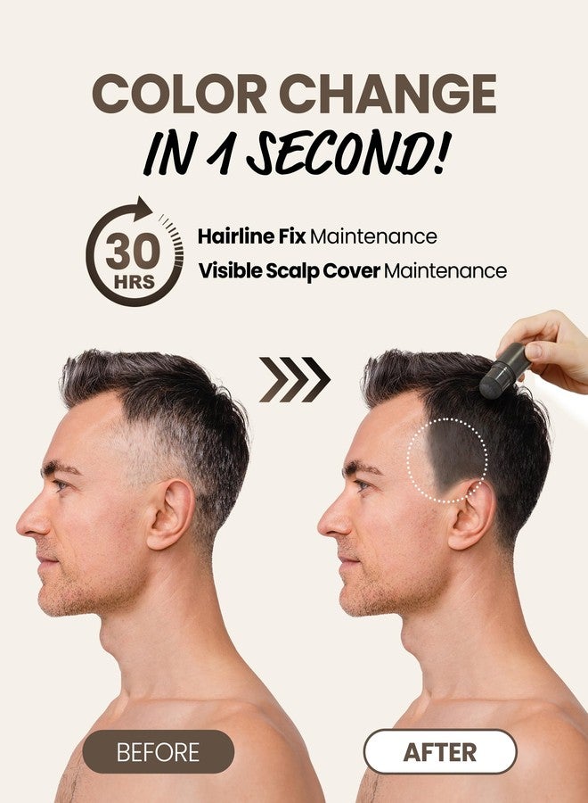 MODA MODA MODAMODA Pro-Change Hair Cover Stick - Smooth Dispense Edition 100HR Temporary Hair Color - Portable Hair Powder Stick for Grey Hair & Root Touch Up (#1 Natural Black, 0.12 oz) - Image 4